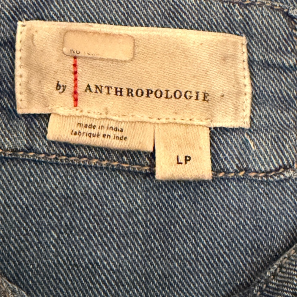 ANTHROPOLOGIE The Bettina Denim Dress Women's LP - Picture 7 of 10